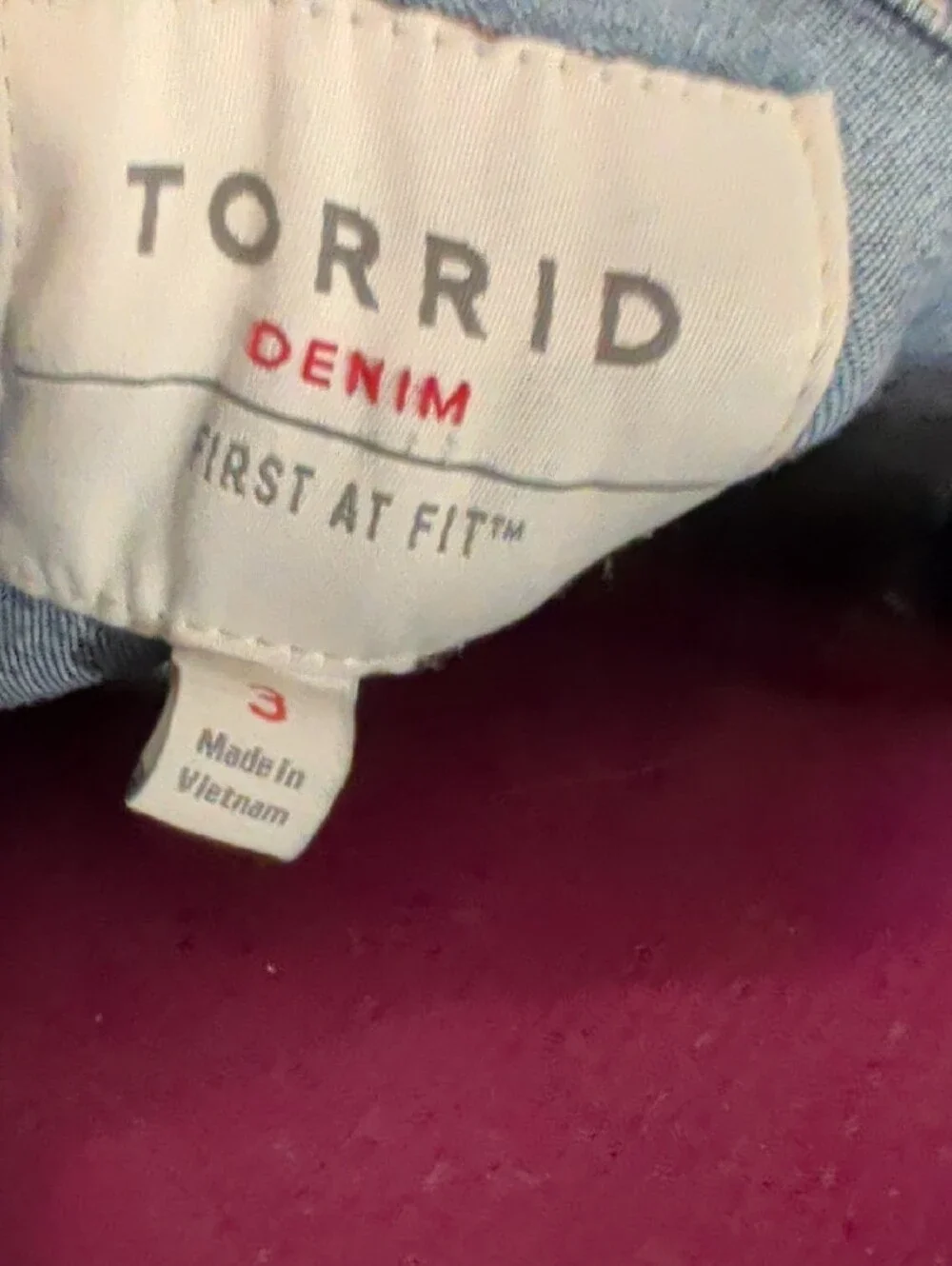 torrid Blue Denim Collarless Jean Jacket